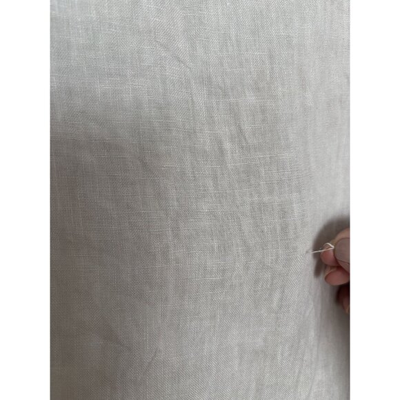 Valentina Naldi Linen dress Midi size Large Lagenlook boho coastal Minimal - Picture 10 of 15